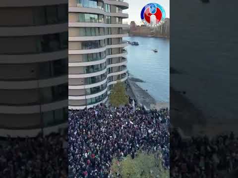 İsrail-Filistin savaşı: Londra protestosuna 'bir milyondan fazla kişi' katıldı