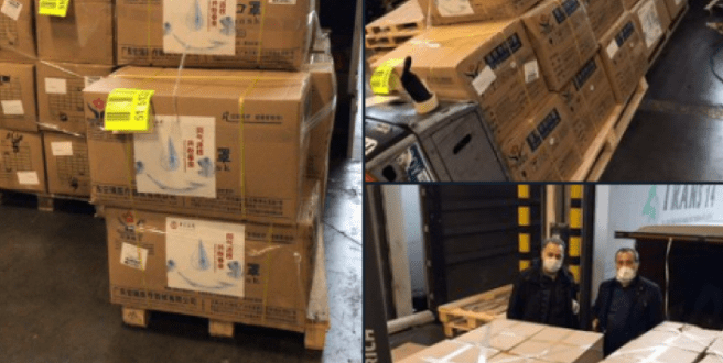 Çin, 44 kolilik medikal malzemeyi kargo uçağıyla İstanbul'a getirdi