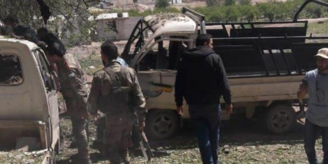 Afrin'de bomba yüklü bir araç patlatıldı [VİDEOLU]