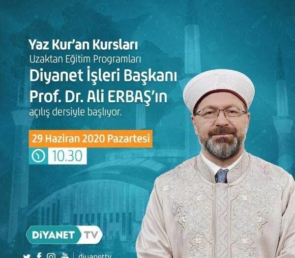 Yaz Kur’an Kursları Diyanet Tv’de bugün başlıyor