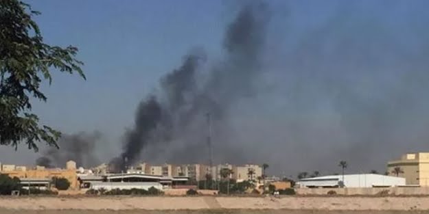 Bağdat Büyükelçiliği yakınlarına füzeli saldırı