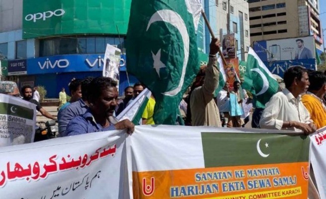 pakistan da binlerce hindu hindistan i protesto etti h478987 52a26
