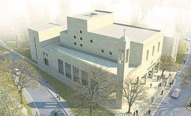 Erdoğan’ın talimatı ile başlayan Mor Efrem Kilisesi’nin kaba inşaatı tamamlandı