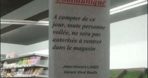 Fransa azıttı: Marketlerde "Başörtülü giremez" uyarısı!