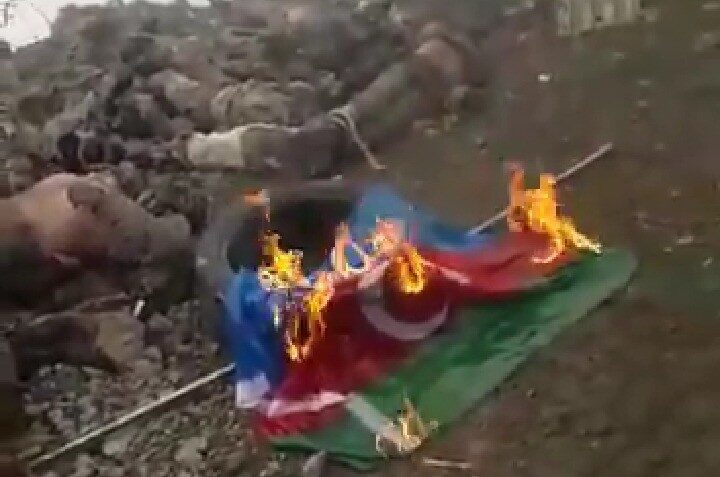 Gözü dönmüş Ermeni çetelerinden kan donduran görüntüler [videolu]