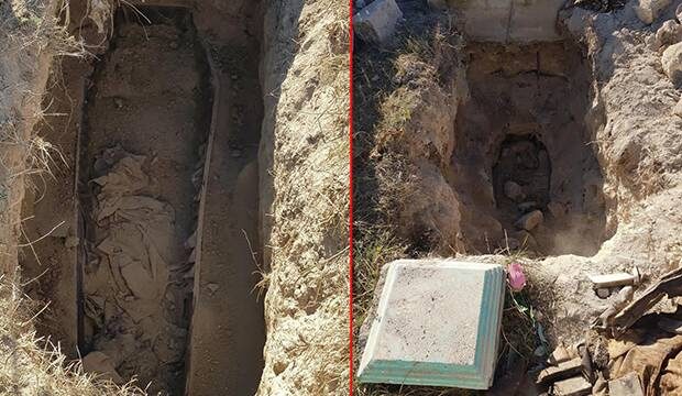 Karabağ’dan çıkan Ermeniler mezardaki ölülerini de alıyor!