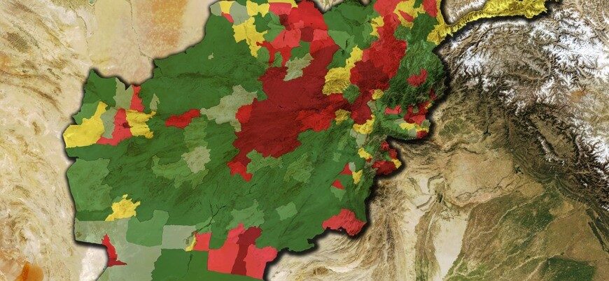 Afganistan son durum haritası (Aralık 2020)