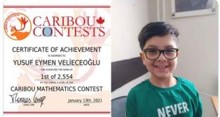 Hakkarili Yusuf Dünya Matematik şampiyonu oldu