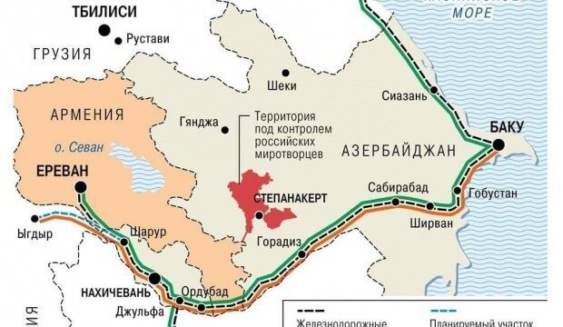 Rusya-Ermenistan,Azerbaycan-Türkiye, demiryolları ile ilgili tarihi gelişme