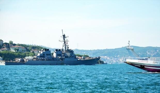 İstanbul Boğazı’ndan ABD savaş gemisi geçti