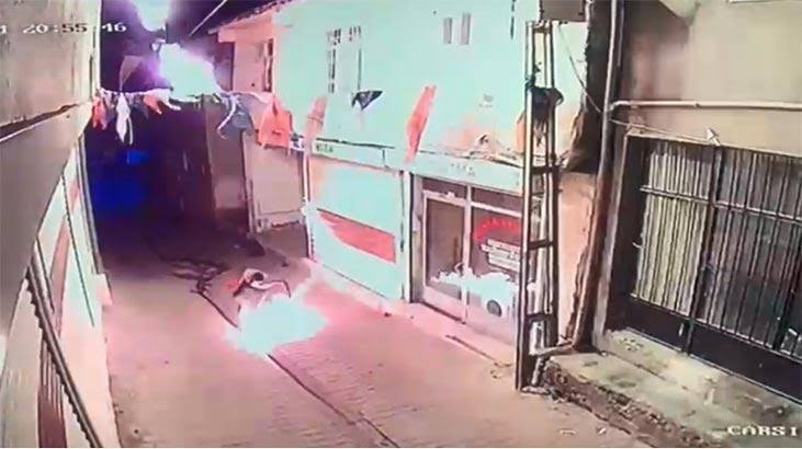 AK Parti ilçe binasına molotoflu saldırı!
