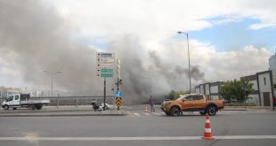 Ankara'da iş yerinde yangın!