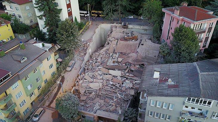 İstanbul’da 11 katlı apartman çöktü!