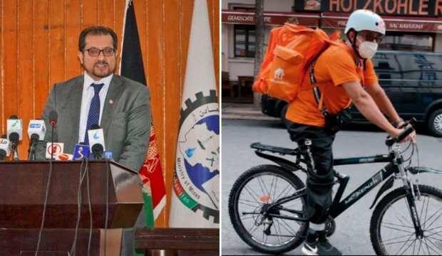 Afganistan eski bakanı Almanya’da bisikletli kuryelik yapıyor