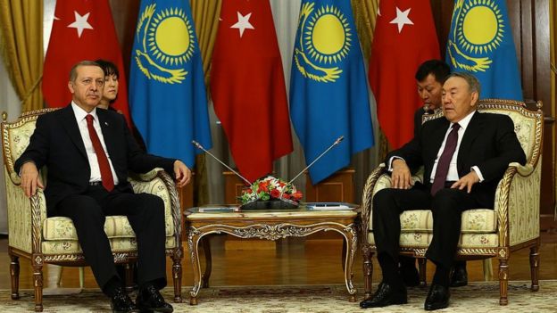 Recep Tayyip ErdoÄan ve Nursultan Nazarbayev