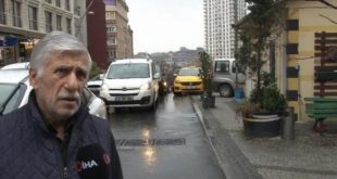 Durak çalışanına taksi dayağı!