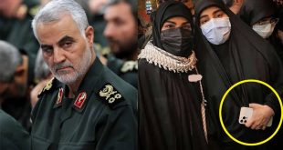 Kasım Süleymani'nin kızı, elinde iPhone marka telefonu ile ABD'yi tehdit ediyor!