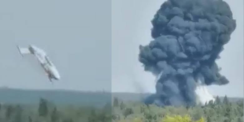 Ukrayna’nın Doğusunda Rus kargo uçağı düştü, kurtulan olmadı!