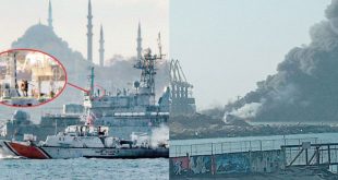 İstanbul Boğazı'ndan füzeyle geçen Rus gemisi Ukrayna'da vuruldu