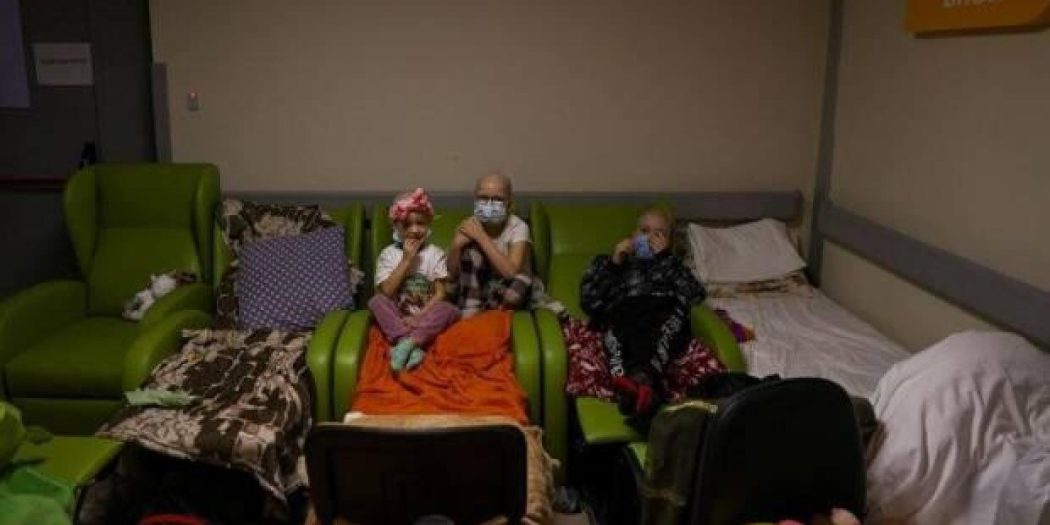 Ukrayna’lı engelli çocuğun korku dolu anları!