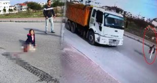 Köpekten kaçarken kamyonun altında kalan küçük kızdan kötü haber