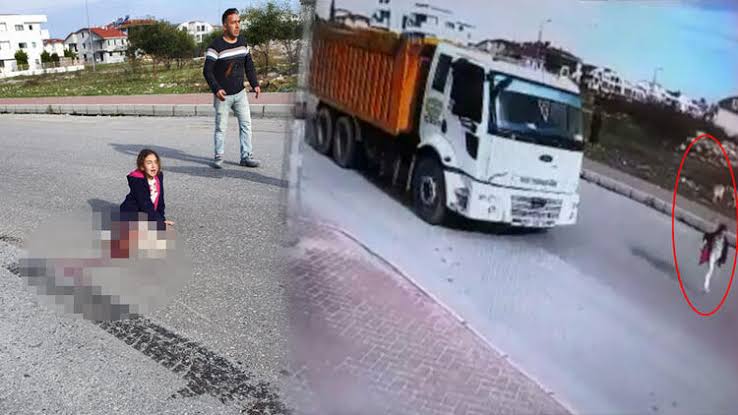 Köpekten kaçarken kamyonun altında kalan küçük kızdan kötü haber
