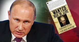 Putin'in başına 1 milyon dolar ödül!