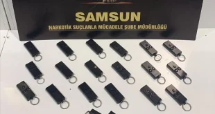 19 adet anahtarlık şeklinde suikast tabancası ele geçirildi