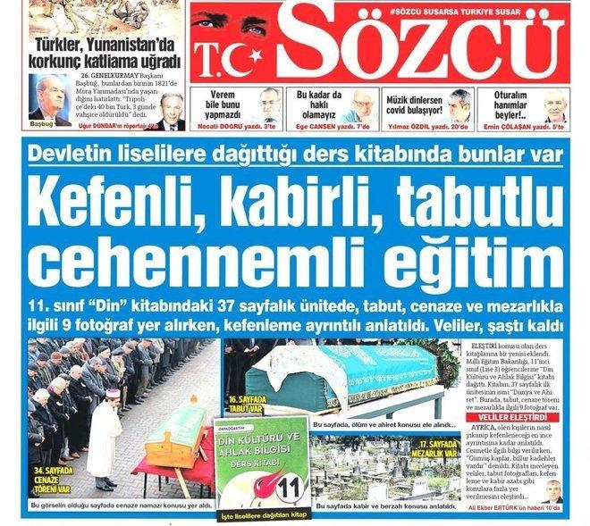 Malum gazete Ayasofya'daki icazet töreninden rahatsız oldu Malum gazete Ayasofya'daki icazet töreninden rahatsız oldu