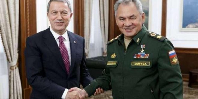 Bakan Akar Rusya savunma bakanı Şoygu ile görüştü