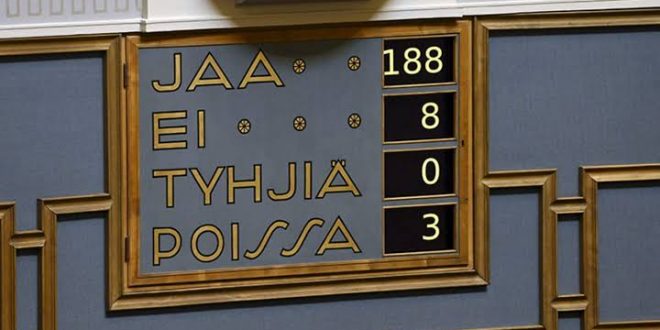 Finlandiya Parlamentosu, NATO’ya başvuruyu onayladı