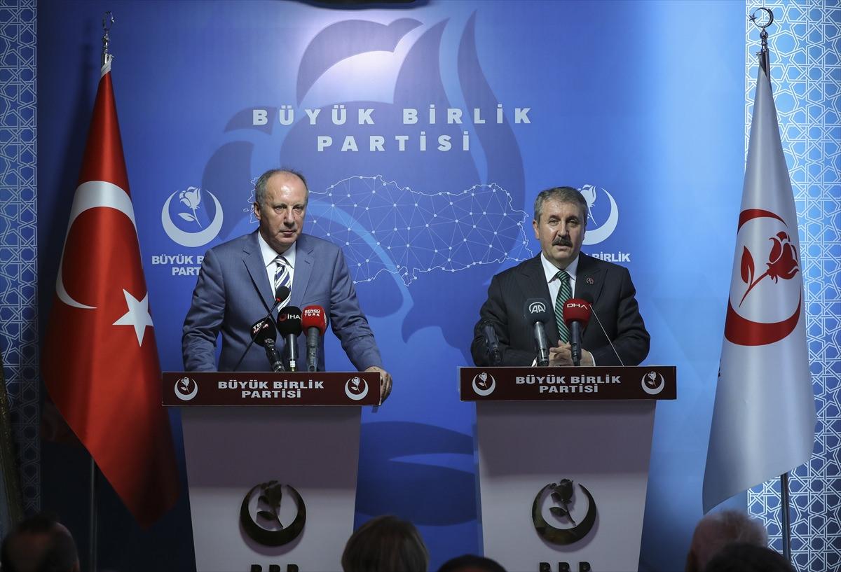 Muharrem İnce BBP lideri Destici'yi ziyaret etti