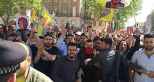Terör örgütü PKK yandaşları Londra'da yürüyüş gerçekleştirdi
