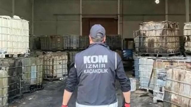İzmir’de dev operasyon! 1 milyon litre kaçak akaryakıt ele geçirildi