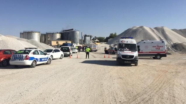 Konya’da asfalt şantiyesinde patlama meydana geldi:1 ölü,1 yaralı