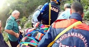 100 metrelik uçuruma yuvarlanan yaşlı adam öldü!