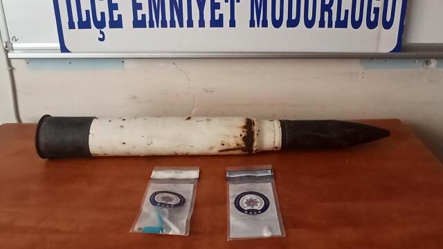 Edirne’de patlamamış havan mermisi bulundu