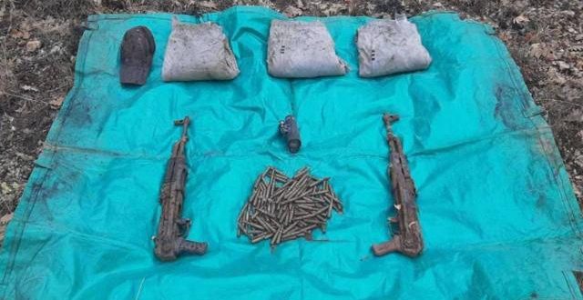 Terör örgütünün mühimmatları ele geçirildi