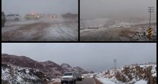 Suudi Arabistan'da sürpriz kar, Kuveyt'te dolu!