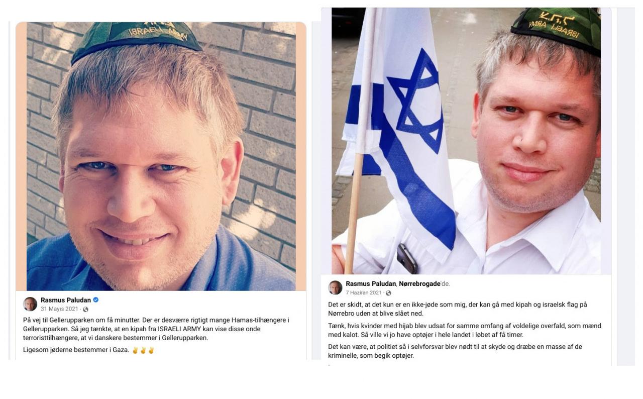 Irkçı Paludan İsrail hayranı çıktı!