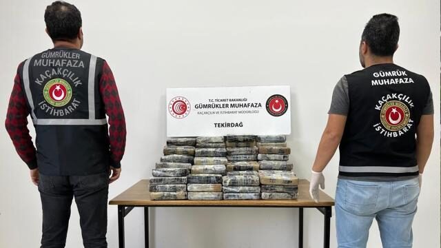 Tekirdağ Limanı’nda kokain operasyonu; 114 kilo kokain yakalandı