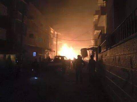 Der'a rejime mezar oldu, bombalar peş peşe patladı