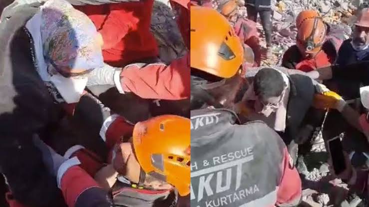 Enkaz altında bebeğini emzirdi, sütü kesilince kolunu kesip kanıyla besledi!