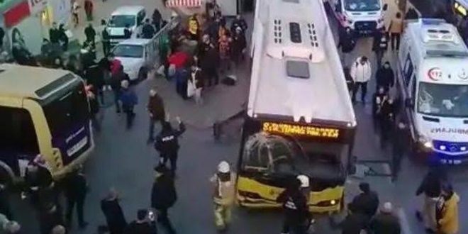 İETT otobüsü durağa daldı. Çok sayıda yaralı var