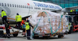İstanbul Havalimanı uluslararası yardımların lojistik merkezi oldu
