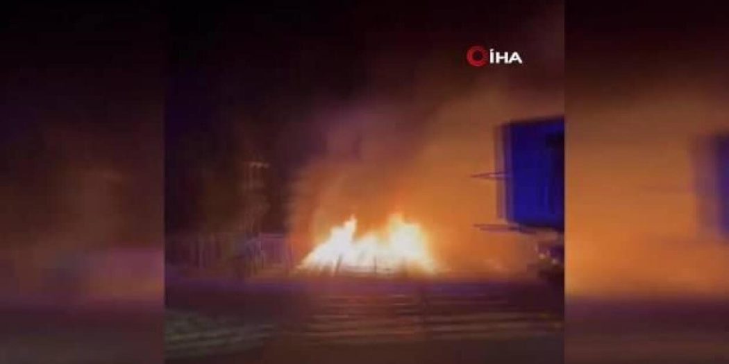 Almanya’da PKK, deprem yardım deposunu yaktı!