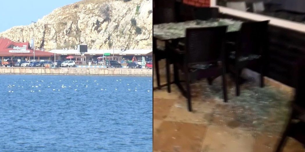 Şile’de sahile vuran deniz mayını patladı