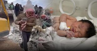 Suriye'de enkazdan çıkarılan yenidoğan bebek tedavi altında!