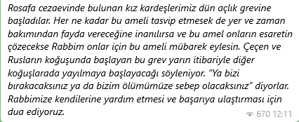 Irak hapishanelerinde seslerini duyuramayan dul ve yetimler açlık grevinde Irak hapishanelerinde seslerini duyuramayan dul ve yetimler açlık grevinde