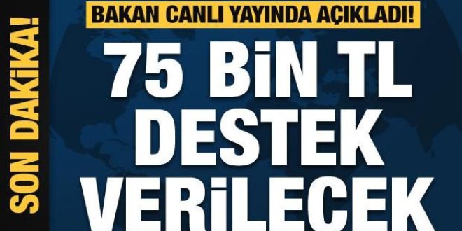 Deprem bölgesinde KOBİ’lere 75 bin liralık destek